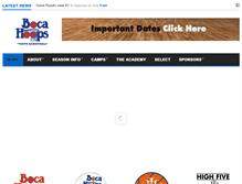 Tablet Screenshot of bocahoops.com